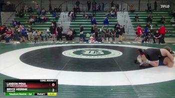 285 lbs Cons. Round 2 - Landon Pena, St. Mary`s Rutherford vs Bryce Heerink, Gonzaga