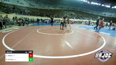 85 lbs 3rd Place - JazLynn West, RSA RedStorm vs Nevaeh Smith, Smith Wrestling Academy