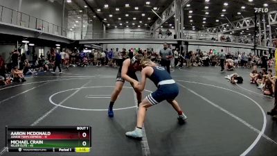 130 lbs Semis (4 Team) - Michael Crain, Killer Elite vs Aaron McDonald, Junior Terps Express