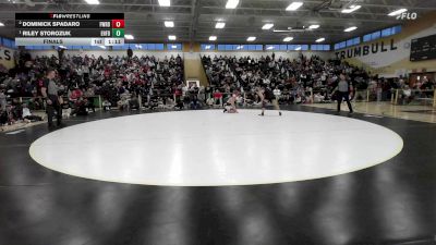 150 lbs Final - Dominick Spadaro, Fairfield Warde vs Riley Storozuk, East Hartford