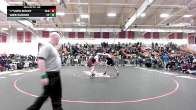 285 lbs Final - Thomas Brown, Chelmsford vs Alex Bajoras, Saint John's Prep