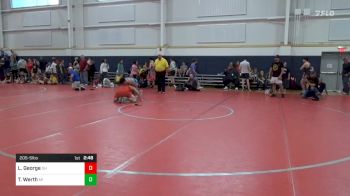 205-S lbs Consi Of 4 - Luke George, OH vs Treyton Werth, MI