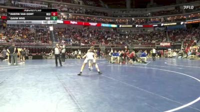 1A-138 lbs Cons. Semi - Dustin Van Oort, West Sioux, Hawarden vs Gavin Wiig, Woodbury Central