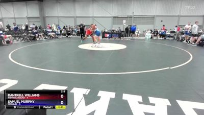 215 lbs Round 1 (6 Team) - Dantrell Williams, North Carolina vs Samuel Murphy, Missouri