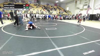 102 lbs 3rd Place - Sophia Koloff, Union Girls JH vs Paisley Heflin, Vinita JH