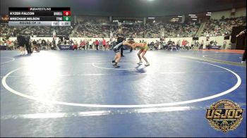 76 lbs Round Of 16 - Brecham Nelson, Team Tulsa Wrestling Club vs Kyzer Falcon, Division Bell Wrestling