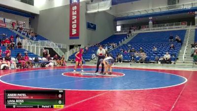 105 lbs Round 1 (16 Team) - Livia Ross, Campbell vs Aneri Patel, Woodward Academy