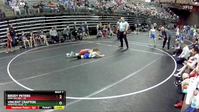 75 lbs Round 3 (6 Team) - Brody Peters, Iowa USA Red vs Vincent Crafton, Nebraska Blue