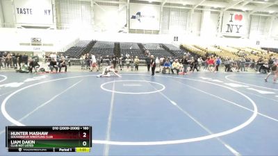 160 lbs Semifinal - Hunter Mashaw, Gouverneur Wrestling Club vs Liam Dakin, Club Not Listed