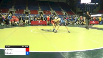 100 lbs Cons 16 #2 - Rory Burright, Illinois vs Matt Godin, Wisconsin