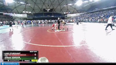 113 lbs Champ. Round 2 - Luke Sturdivant, South West Washington Wrestling Club vs Adrian Windsor, Mat Demon Wrestling Club