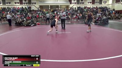 135 lbs Cons. Round 1 - Maddie Johnson, Denver vs Peyton Burt, Waterloo West