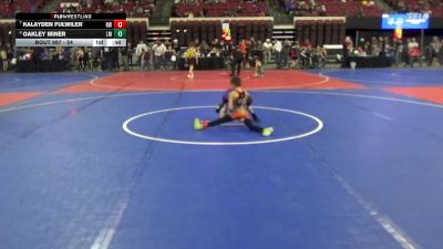 54 lbs Cons. Round 5 - Kalayden Fulwiler, Ronan Wrestling vs Oakley Miner, Laurel Matburners