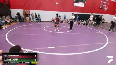 107 lbs Round 4 (8 Team) - Clara Witt, All American Wrestling Club vs Adrianna Beltran, Spartan Mat Club