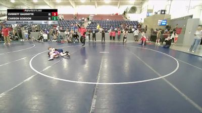 63 lbs Champ. Round 1 - Everett Gaudette, Evanston Elite vs Carson Gordon, Preston Warriors