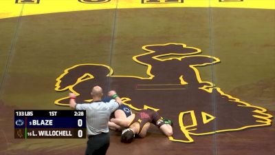 133 lbs Luke Willochell, Wyoming vs Marcus Blaze, Penn State