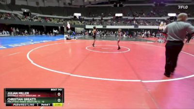 National 3-5 64 Cons. Round 2 - Christian Greatti, Midlothian Miners Wrestling Cl vs Julian Miller, Smithfield Youth Wrestling