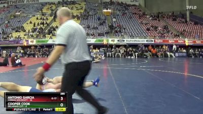 285 lbs Semis (4 Team) - Antonio Garcia, Corban University vs Cooper Cook, Oklahoma City