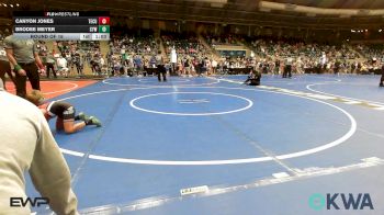67 lbs Round Of 16 - Canyon Jones, Tecumseh Youth Wrestling vs Brodee Meyer, Coweta Tiger Wrestling