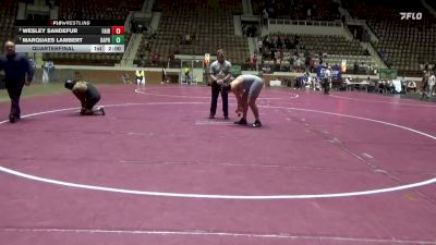 7A 285 lbs Quarterfinal - Marquaes Lambert, Daphne vs Wesley Sandefur, Fairhope