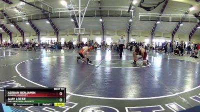 184 lbs Champ. Round 1 - Adrian Benjamin, Gannon University vs Ajay Locke, Ohio Northern Univerity