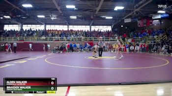 106 lbs Champ. Round 1 - Alden Walker, Evansville Mater Dei vs Braxden Walker, Gibson Southern
