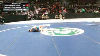 Girls 100 lbs Semifinal - Esperanza Gallegos, Volcano Vista vs Kaydence O`Neil-Dreher, Cleveland