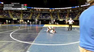 118 lbs Consy 2 - Alayna Dufour, Dubois vs Teagan Zola, Hempfield Area