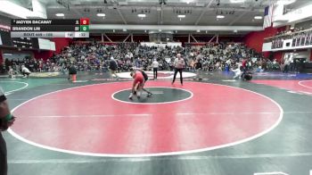 106 lbs Cons. Round 4 - Brandon Lin, Dougherty Valley vs Jadyen Dacanay, James Logan