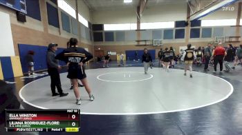 115lbs Champ. Round 1 - Ella Winston, University (Girls) vs Liliana Rodriguez-Flores, R. A. Long (Girls)