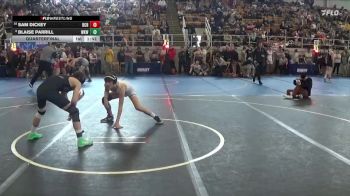 115 lbs Quarterfinal - Sam Dickey, Bloom Carroll Bulldogs vs Blaise Parrill, Worthington Kilbourne Wolves