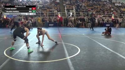 115 lbs Quarterfinal - Sam Dickey, Bloom Carroll Bulldogs vs Blaise Parrill, Worthington Kilbourne Wolves