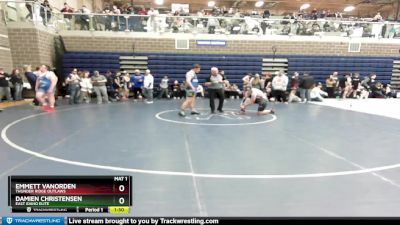 195 lbs Quarterfinal - Emmett VanOrden, Thunder Ridge Outlaws vs Damien Christensen, East Idaho Elite