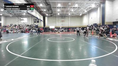 132 lbs Consi Of 8 #1 - Jasaad Rogers, Weston vs Chase Ciciarelli, Wayland