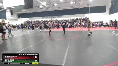 130 lbs Round 2 - Kane Diaz, Outlaws WC vs Adam Vasquez, Rough House