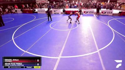 57 lbs Quarterfinal - Denzel Ayala, California vs Kevin Ruiz Perez, Chabot Gladiator Wrestling