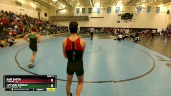 120 lbs Round 1 (4 Team) - Hayden Eardly, Kelly Walsh vs Sam Smith, Central