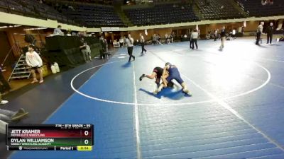 95 lbs 2nd Place Match - Dylan Williamson, Sebolt Wrestling Academy vs Jett Kramer, Moyer Elite Wrestling