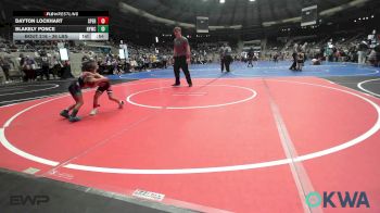 36 lbs Quarterfinal - Dayton Lockhart, Sperry Wrestling Club vs Blakely Ponce, Hilldale Youth Wrestling Club