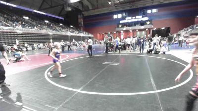 69 lbs Consi Of 8 #2 - Isaiah Meredith, Denver North Jr. Vikings vs Halen Lahoe, Twc