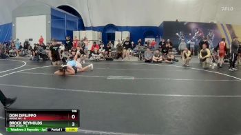 106 lbs Round 6 (8 Team) - Brock Reynolds, Ohio Storm vs Dom Difilippo, Rogue WC