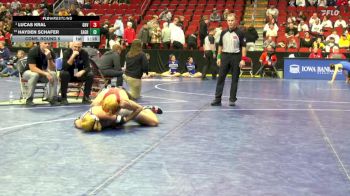 2A-157 lbs Cons. Round 5 - Lucas Kral, Garner-Hayfield/Ventura vs Hayden Schafer, Eagle Grove