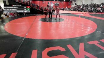165 lbs Champ. Round 1 - Maximus Delgado, YORKVILLE (HS) vs Wilson Bermudez, Machesney Park (HARLEM)