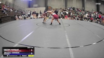 207 lbs Quarterfinal - Druzzla Johnson, Emmanuel vs Destiny Marquez, University Of The Cumberlands