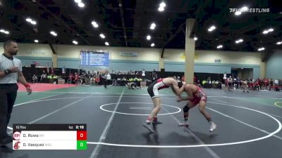 157 lbs Consi Of 32 #1 - David Rowe, Rensselaer Polytechnic vs D'Andre Vasquez, Washington State