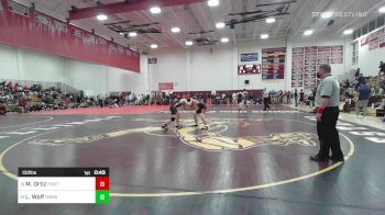 132 lbs Consi Of 8 #1 - Miguel Ortiz, Portland vs Logan Wolf, Somers