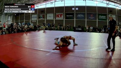 138 lbs Beck Yurkunas, Michigan Red vs Rhys Safratowich, North Dakota