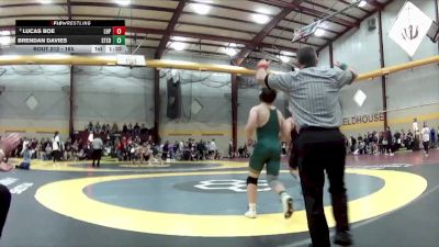 165 lbs Champ. Round 2 - Lucas Boe, Lake Highland Prep vs Brendan Davies, St Edward