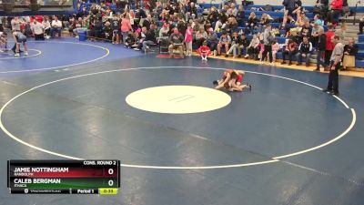 108 lbs Cons. Round 2 - Caleb Bergman, Ithaca vs Jamie Nottingham, Randolph