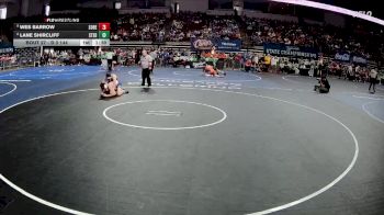 D 3 144 lbs Champ. Round 1 - Wes Barrow, South Beauregard vs Lane Shircliff, St. Edmund